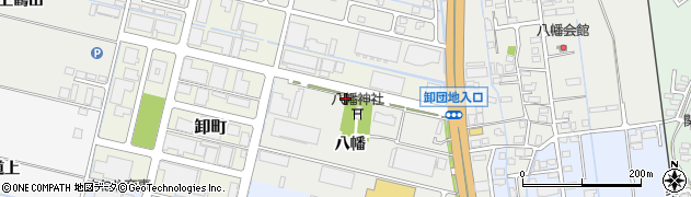 秋田県横手市八幡八幡85周辺の地図