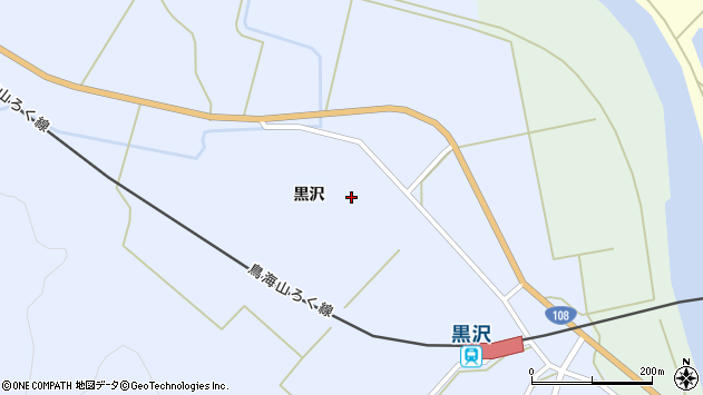 〒015-0361 秋田県由利本荘市黒沢の地図
