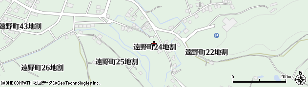 岩手県遠野市遠野町（２４地割）周辺の地図
