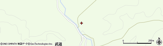 秋田県横手市大森町上溝武道349周辺の地図