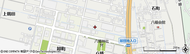 秋田県横手市八幡八幡41周辺の地図