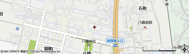 秋田県横手市八幡八幡43周辺の地図
