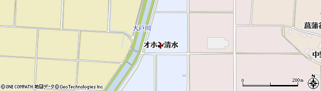 秋田県横手市塚堀（オホン清水）周辺の地図