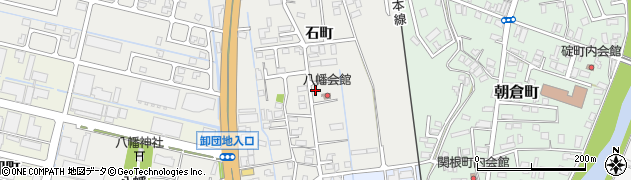 秋田県横手市八幡周辺の地図