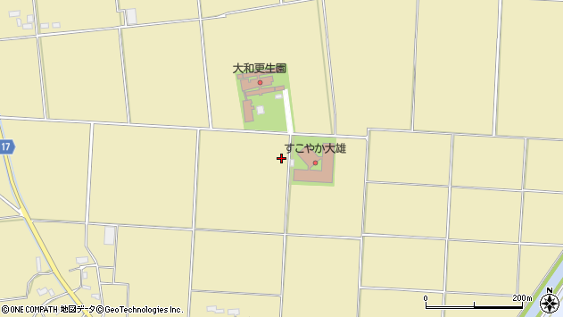 〒013-0373 秋田県横手市大雄八柏谷地の地図