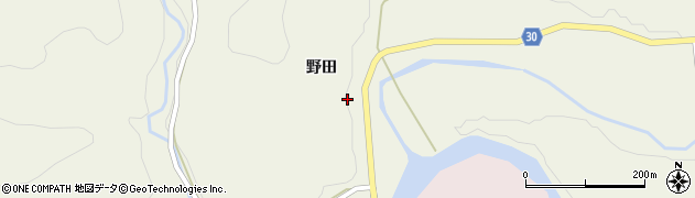 秋田県由利本荘市東由利法内野田82周辺の地図