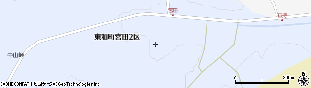 岩手県花巻市東和町宮田周辺の地図