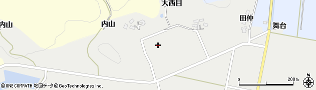 秋田県由利本荘市西目町西目大西目周辺の地図