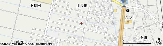 秋田県横手市八幡上長田周辺の地図