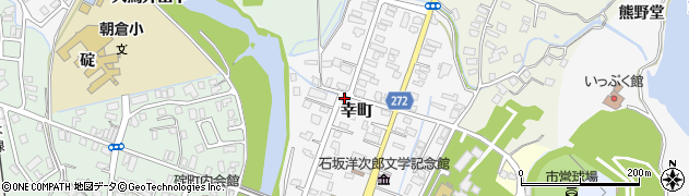 秋田県横手市幸町周辺の地図