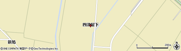 秋田県横手市大雄（四津屋下）周辺の地図