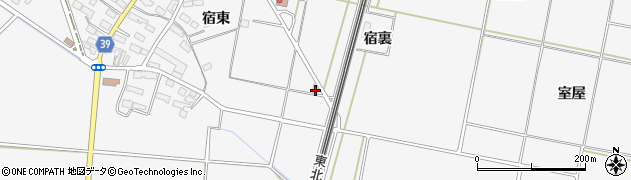 岩手県北上市二子町宿東146周辺の地図