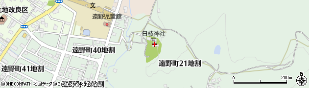 大日山日枝神社周辺の地図