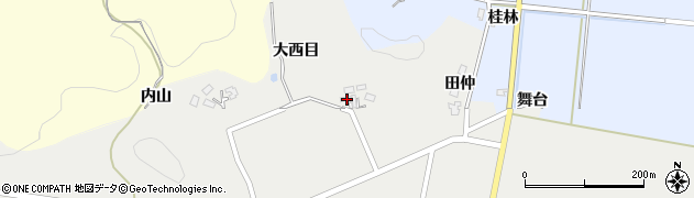 秋田県由利本荘市西目町西目大西目445周辺の地図
