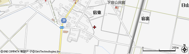 岩手県北上市二子町宿東45周辺の地図