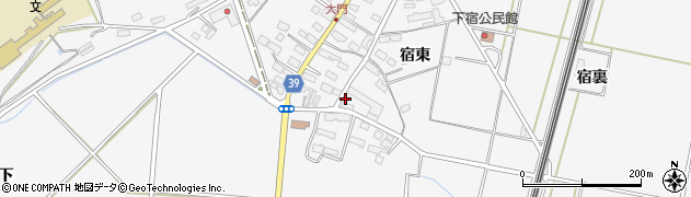 岩手県北上市二子町宿東32周辺の地図