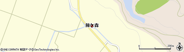 秋田県由利本荘市陳ケ森（陳ケ森）周辺の地図