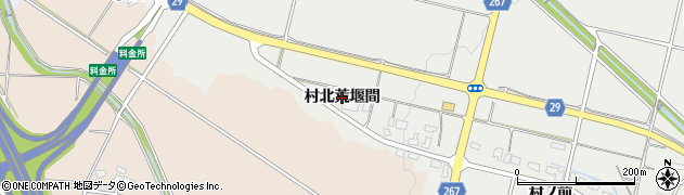 秋田県横手市赤川（村北荒堰間）周辺の地図