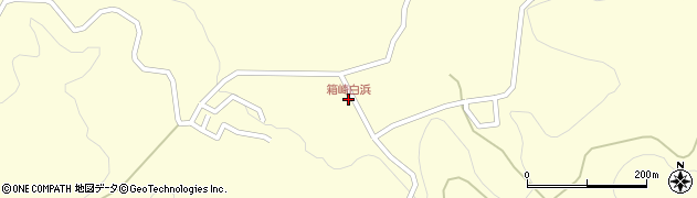 箱崎白浜周辺の地図