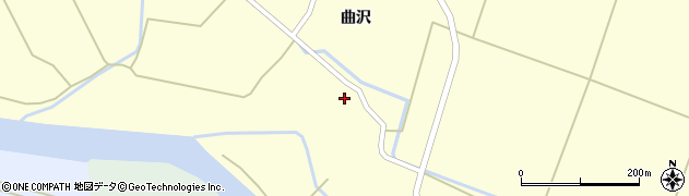 秋田県由利本荘市曲沢曲沢37周辺の地図