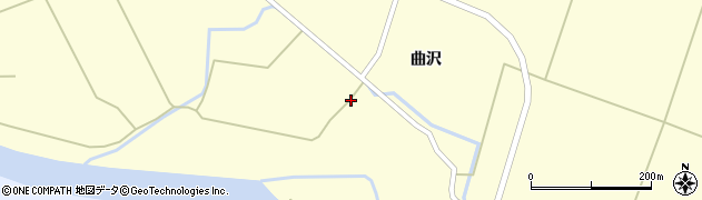 秋田県由利本荘市曲沢曲沢114周辺の地図