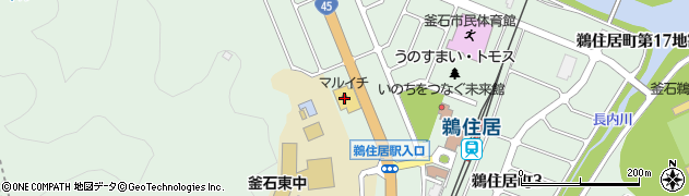 北日本銀行うのポート ＡＴＭ周辺の地図