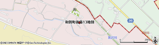 岩手県北上市和賀町後藤（１３地割）周辺の地図