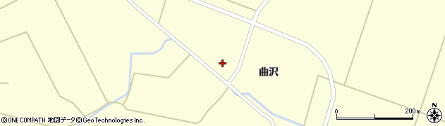 秋田県由利本荘市曲沢曲沢16周辺の地図