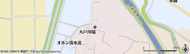秋田県横手市清水町新田（皿川端）周辺の地図