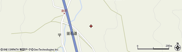 岩手県花巻市東和町倉沢周辺の地図