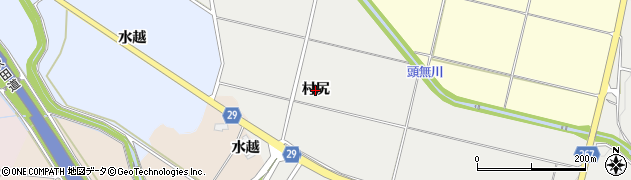 秋田県横手市赤川（村尻）周辺の地図