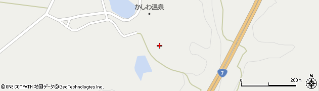 秋田県由利本荘市西目町西目（釜ヶ沢）周辺の地図