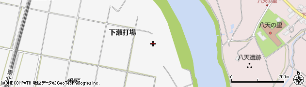 岩手県北上市二子町（下瀬打場）周辺の地図