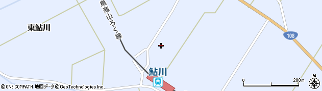 秋田県由利本荘市東鮎川（岡田）周辺の地図