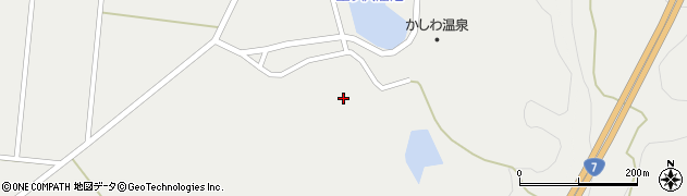 秋田県由利本荘市西目町西目上中沢周辺の地図