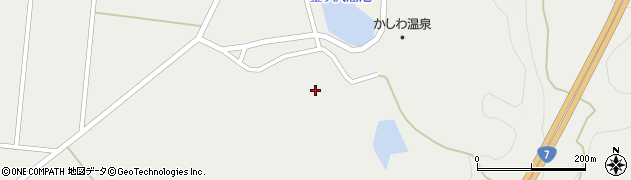 秋田県由利本荘市西目町西目（上中沢）周辺の地図