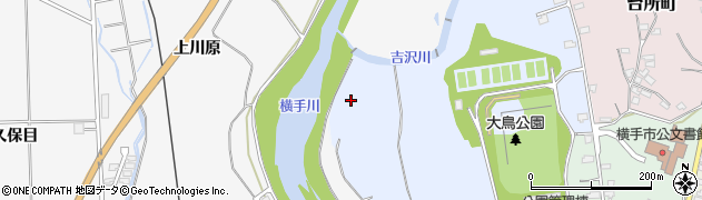 秋田県横手市大鳥町13周辺の地図