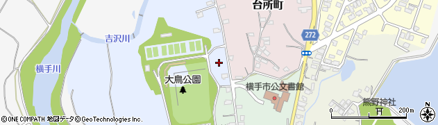 秋田県横手市大鳥町1周辺の地図