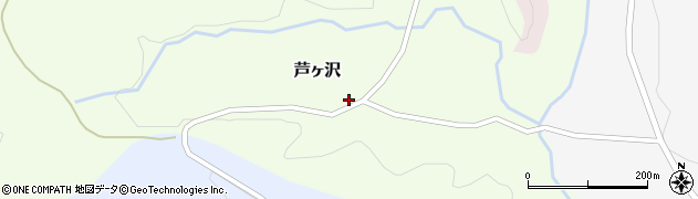 岩手県西和賀町（和賀郡）芦ヶ沢（７２地割）周辺の地図
