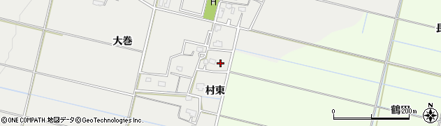 秋田県横手市上八丁（村東）周辺の地図