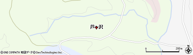 岩手県西和賀町（和賀郡）芦ヶ沢周辺の地図