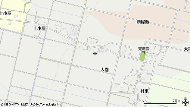 〒013-0822 秋田県横手市上八丁の地図
