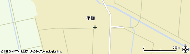 秋田県横手市大雄（平柳）周辺の地図