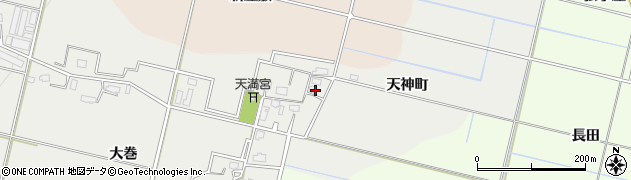 秋田県横手市上八丁（天神町）周辺の地図