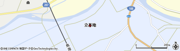 秋田県由利本荘市東鮎川（立井地）周辺の地図