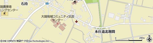 秋田県横手市大雄（狐塚）周辺の地図
