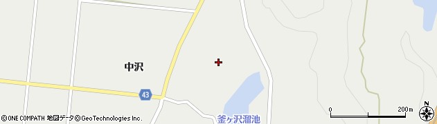 秋田県由利本荘市西目町西目（下中沢）周辺の地図