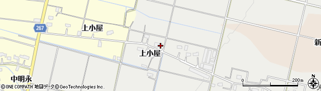 秋田県横手市上八丁高揚周辺の地図