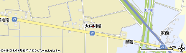 秋田県横手市大雄（大戸川端）周辺の地図