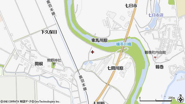 〒013-0008 秋田県横手市睦成の地図